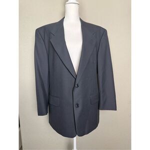 Men’s Gray YSL Yves Saint Laurent Suit Jacket Wool EU 48 US 38